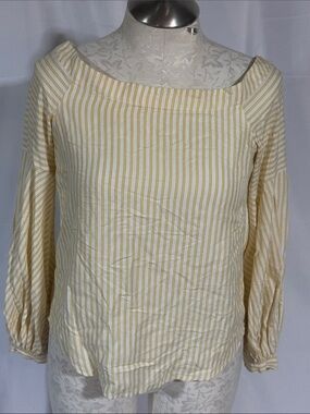 Maeve striped blouse size 6 .